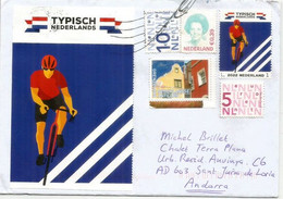 Cycling. Typical Netherlands, Letter 2022., Sent To Andorra (Principality) - Ciclismo