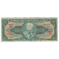 Billet, Brésil, 2 Cruzeiros, Undated (1956-58), KM:157Ab, B+ - Brésil