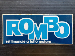 ROMBO RALLYE ADESIVO UFFICIALE SETTIMANALE A TUTTO MOTORE (SIG.ROS) - Autres & Non Classés