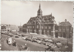 Nord : ROUBAIX : La  Grande  Place , Ticket  Bus  Au  Dos  , Voitures - Roubaix