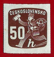 Checoslovaquia. 1945. Newspaper Delivery Boy - Newspaper Stamps