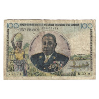 Billet, États De L'Afrique équatoriale, 100 Francs, Undated (1961-62), KM:1e - Kamerun