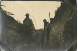 SILLERY TRANCHEES UN OBSERVATEUR 22/11/1915 PHOTO ORIGINALE 6.50X4 CM - War, Military