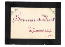 Carte  Belgique Fait Par Poilus, Militaire Au Front En1917 Région Flamande, "souvenir Du Front" 2 Scannes, - Patriotic