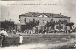 CPA13- SALIN DE GIRAUD- Le Grand Hôtel Pechiner (14 Juillet 1928) - Autres Communes