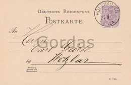 Germany - Holzhausen - Menen - Neuhof - Werbung - 1889 - Rhein-Hunsrueck-Kreis