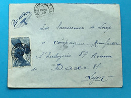 Bamako--Soudan Français-A.O.F-☛(ex-Colonie Protectorat)Timbre Recto/verso-Lettre Document-☛avion-Tarif Poste Aérienne- - Lettres & Documents