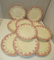 *10 ASSIETTES PLATES CERAMIQUE D'ART H BOULENGER CHOISY LE ROI BORDEAUX DECO   E - Choisy Le Roi (FRA)