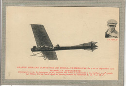 CPA (33) BORDEAUX-MERIGNAC - Avion - Monoplan Antoinette - Aviateur: Latham - Grande Semaine D'Aviation 1910 - Merignac