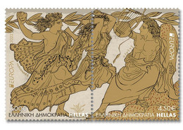 GREECE STAMPS 2022/EUROPA(perforated All Around)/STORIES & MYTHS -26/5/22-MNH-COMPLETE SET(PRESALE!!!) - 2022