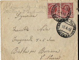 FRANCHIGIA POSTA MILITARE 1918 ZONA DI GUERRA X BORRIANA CENSURA MILITARE NOVARA - Poste Militaire (PM)