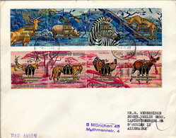 1971 BURUNDI , PRIMER DIA DE EMISIÓN ,  FAUNA AFRICANA , MAMÍFEROS , SOBRECARGADOS , UNESCO , REFUGIADOS - Sonstige