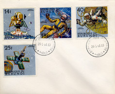 1968 BURUNDI , PRIMER DIA DE EMISIÓN ,  ESPACIO , SPACE , ASTROFILATELIA , ASTRONOMIA - Afrika