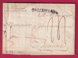 MRQUE D'ALLEMAGNE LETTRE DE PRAGUE TCHECOSLOVAQUIE 1790 POUR BEAUNE COTE D'OR TAXE 24 LETTRE COVER FRANCE - ...-1918 Prefilatelia