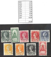 NEDERLAND  (NVPH) 121 /129 Diverse Tandingen (zie Specificatie) Gestempeld - Used Stamps