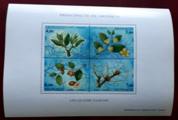 BLOC NEUF De MONACO N° 68 - Les 4 Saisons Du Jujubier - Used Stamps
