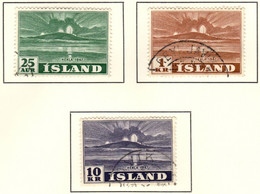 IS+ Island 1948 Mi 248 252-53 Hekla - Gebraucht