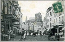 80 - ABBEVILLE - La Rue Alfred Cendré - Animée - Abbeville