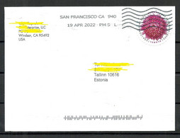 USA 2022 Cover To ESTONIA O San Fransisco - Lettres & Documents