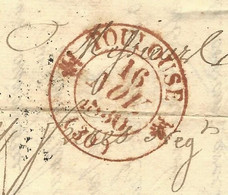 1830 LETTRE BANQUE COMMERCE Par J & P Viguerie BANQUIERS à Toulouse Pour Holagray Frères Marchands De Fer à Bordeaux - 1801-1848: Precursors XIX