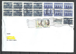 DENMARK Dänemark 2022 Cover To Estonia With Many Stamps - Cartas & Documentos