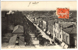BLIDA - Le Boulevard Trumelet - Timbré - 1913 - Blida