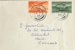 1968 IRLANDA , SOBRE CIRCULADO DESDE DUBLIN , ANGEL VICTOR OVER CASHEL - Storia Postale