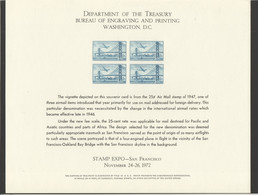 1972 STAMP EXPO - San Francisco - Cartoline Ricordo