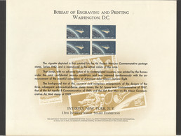 Interpex New York 13th International Stamp Exhibition - Project Mercury - Souvenirkaarten