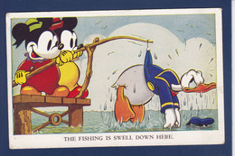 CPA Disney Walt Mickey écrite Valentine Et Sons - Autres & Non Classés