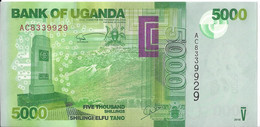 OUGANDA - 5000 Shillings 2010 UNC - Ouganda