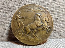 RARE, Jeux Olympiques Anvers 1920 Médaille Commémorative, Olympic Games1920 Antwerp Bronze Commemoration Medal - Apparel, Souvenirs & Other