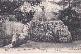 Marche - Vue Au Monument - Circulé En 1909 - Dos Non Séparé - TBE - Marche-en-Famenne