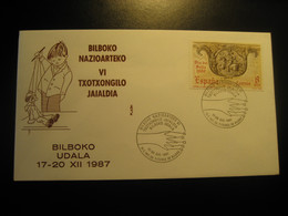 BILBAO Vizcaya 1987 Titere Titeres Puppet Puppets Marionnette Marionnettes Theater Art Cancel Cover SPAIN - Marionnettes