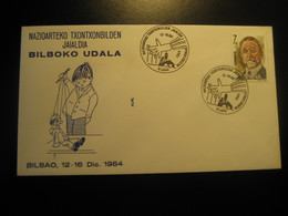 BILBAO Vizcaya 1984 Titere Titeres Puppet Puppets Marionnette Marionnettes Theater Art Cancel Cover SPAIN - Marionnettes