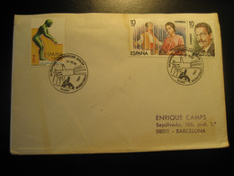 BILBAO Vizcaya 1984 Titere Titeres Puppet Puppets Marionnette Marionnettes Theater Art Cancel Cover SPAIN Bilboko Udala - Puppets