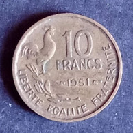 Pièce 10 Francs Guiraud 1951 - 10 Francs