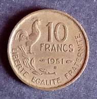 Pièce 10 Francs Guiraud 1951 B - 10 Francs