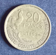 Pièce 20 Francs Guiraud 1952 - 20 Francs