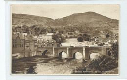 Wales Denbighshire Bridge And Royal Hotel Llangollen Unused Valentine's. - Denbighshire