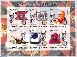 Guinea Bissau 2005 Rotary 6v M/s, Imperforated, Mint NH, Nature - Sport - Transport - Various - Orchids - Chess - Conc.. - Schaken