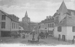 65-SAINT-SAVIN- LA PLACE ET L'EGLISE - Otros & Sin Clasificación