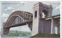 New York Hell Gate Bridge East River - Bruggen En Tunnels