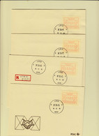 Belgie - Belgique : Ocb Nr ATM1 - 6 FDC  (zie 6 Scans) - Lettres & Documents