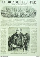 Le Monde Illustré 1861 N°201 Géorgie île MORRIS CHARLESTON Les ABRUZZES OUTILS AGRICOLES Ets Cameron - 1850 - 1899