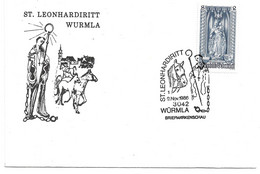 3248m: Beleg 9.11.1986, St. Leonhardiritt 3042 Würmla, Briefmarkenschau, Pferd - Tulln