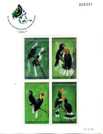 1996 TAILANDIA Thailande BF 64a MNH ** Uccelli Birds Oiseaux - Perroquets & Tropicaux