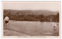 SIERRA LEONE - Canoeing And Bathing, The Creek, Lumley Beach - Lisk-Carew - Sierra Leone