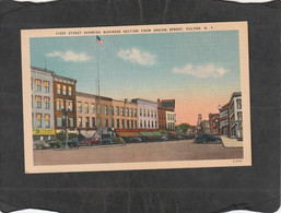 113307     Stati   Uniti,  First  Street  Showing  Business  Section  From  Oneida  Street, Fulton,  N. Y.,  NV(scritta) - Mehransichten, Panoramakarten