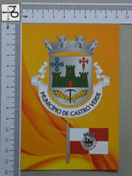 PORTUGAL - BRAZÃO E BANDEIRA -  CASTRO VERDE -   2 SCANS  - (Nº48828) - Beja